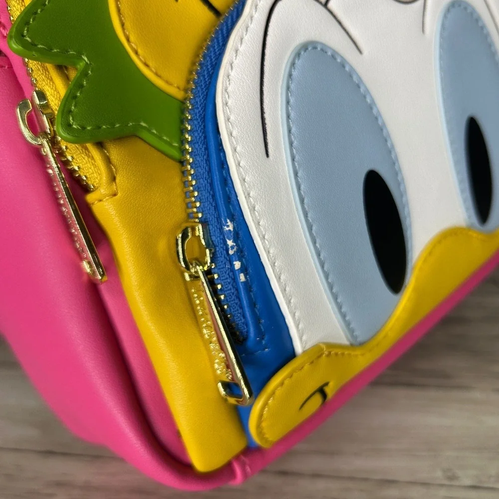 The Three Caballeros Disney Loungefly Backpack Bag READ PEELING FLAWS